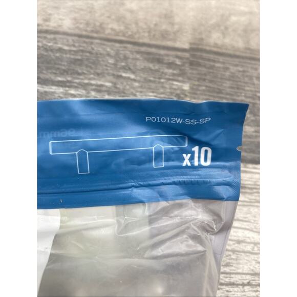 Brainerd 10 Multipack 96mm Stainless Steel Bar Pull P01012W-SS-SP Silver {80} - Picture 3 of 10